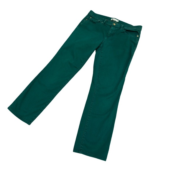 Tory Burch Super Skinny Jeans Malachite Green - Size 30 - Picture 2 of 7